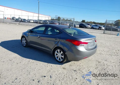 2013 Hyundai Elantra Limited из США, поврежденный, VIN 5NPDH4AEXDH259180